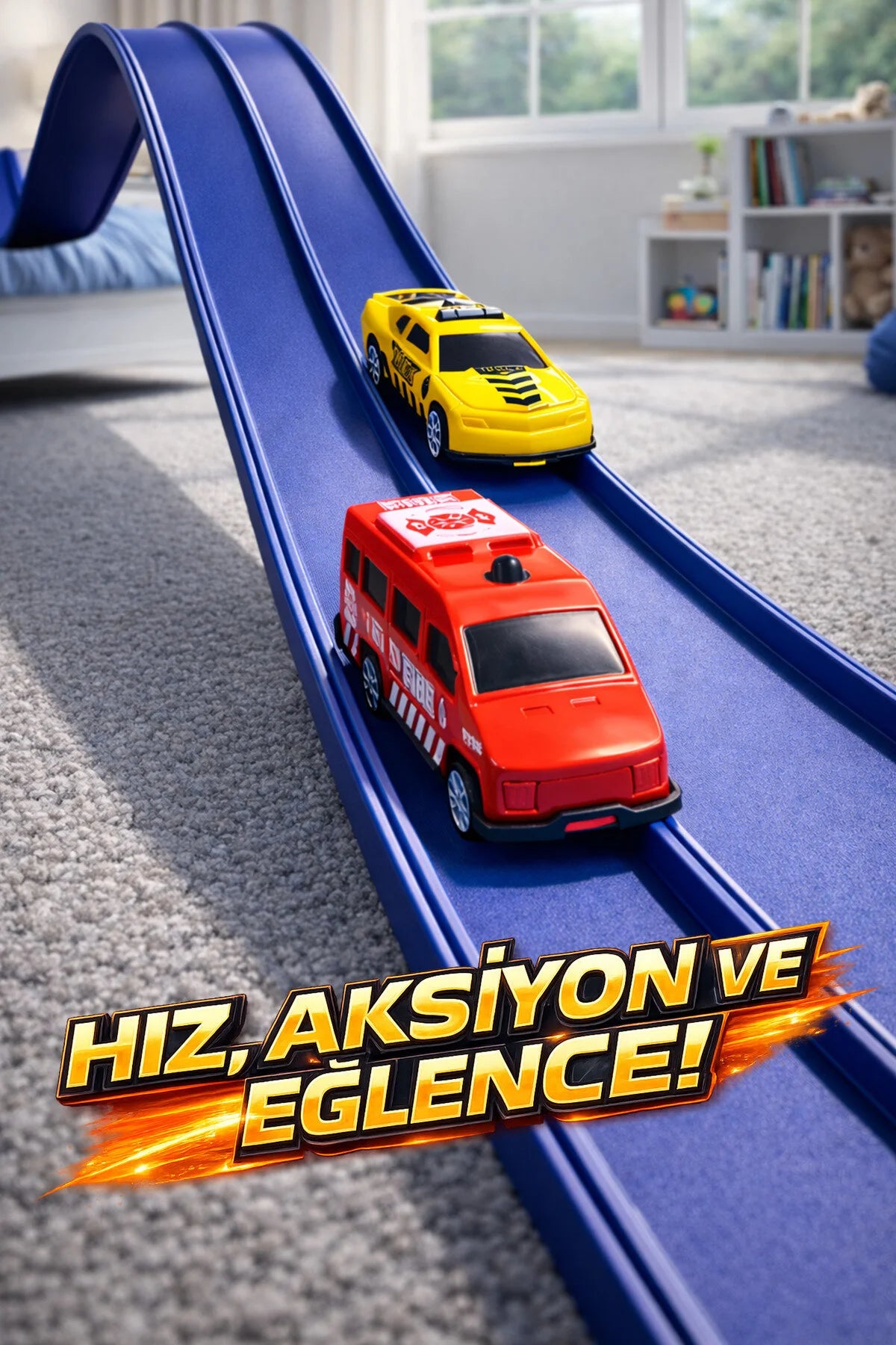 Esnek Yarış Pisti - 4.5 Metre - Flex track