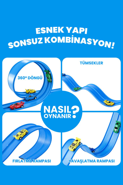 Esnek Yarış Pisti - 4.5 Metre - Flex track